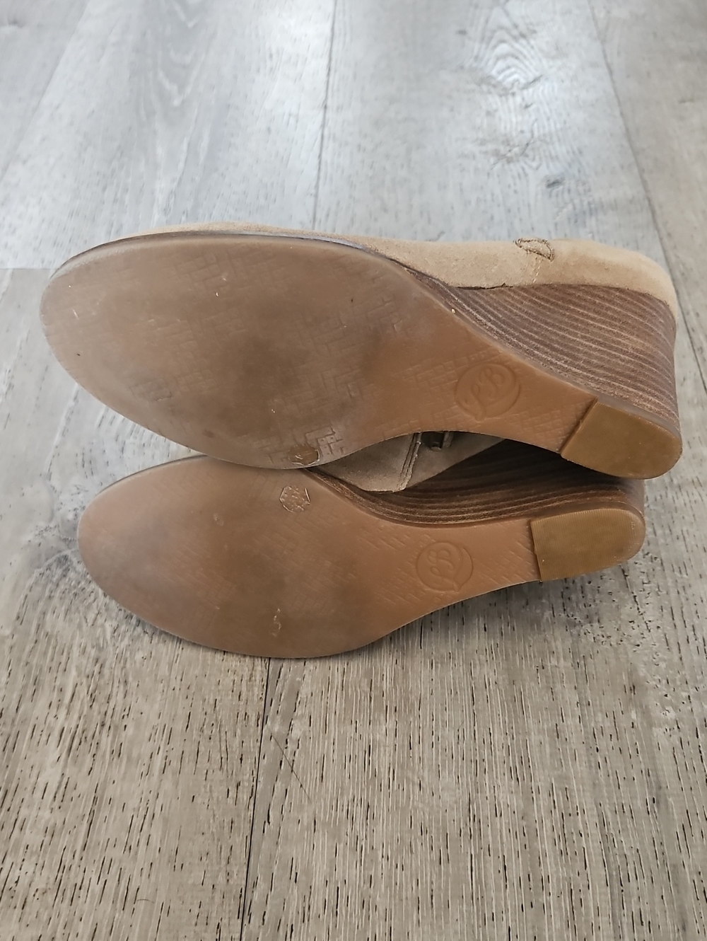 Leather Wedge Booties - Picture 6 of 7